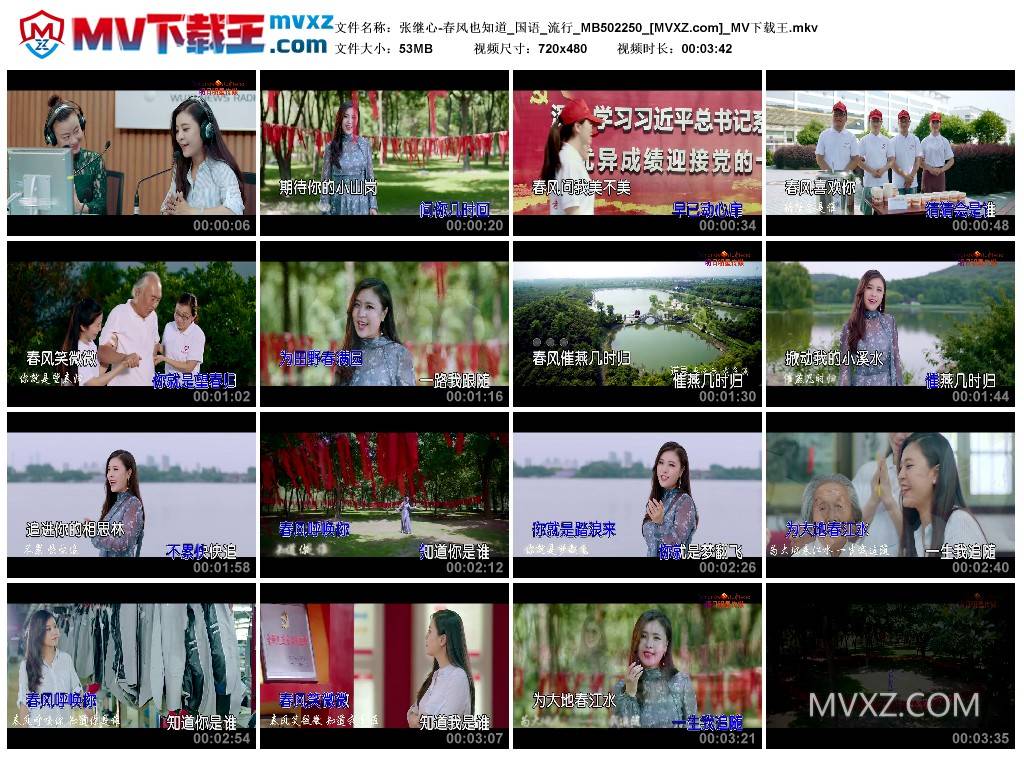 张继心-春风也知道_国语_流行_MB502250